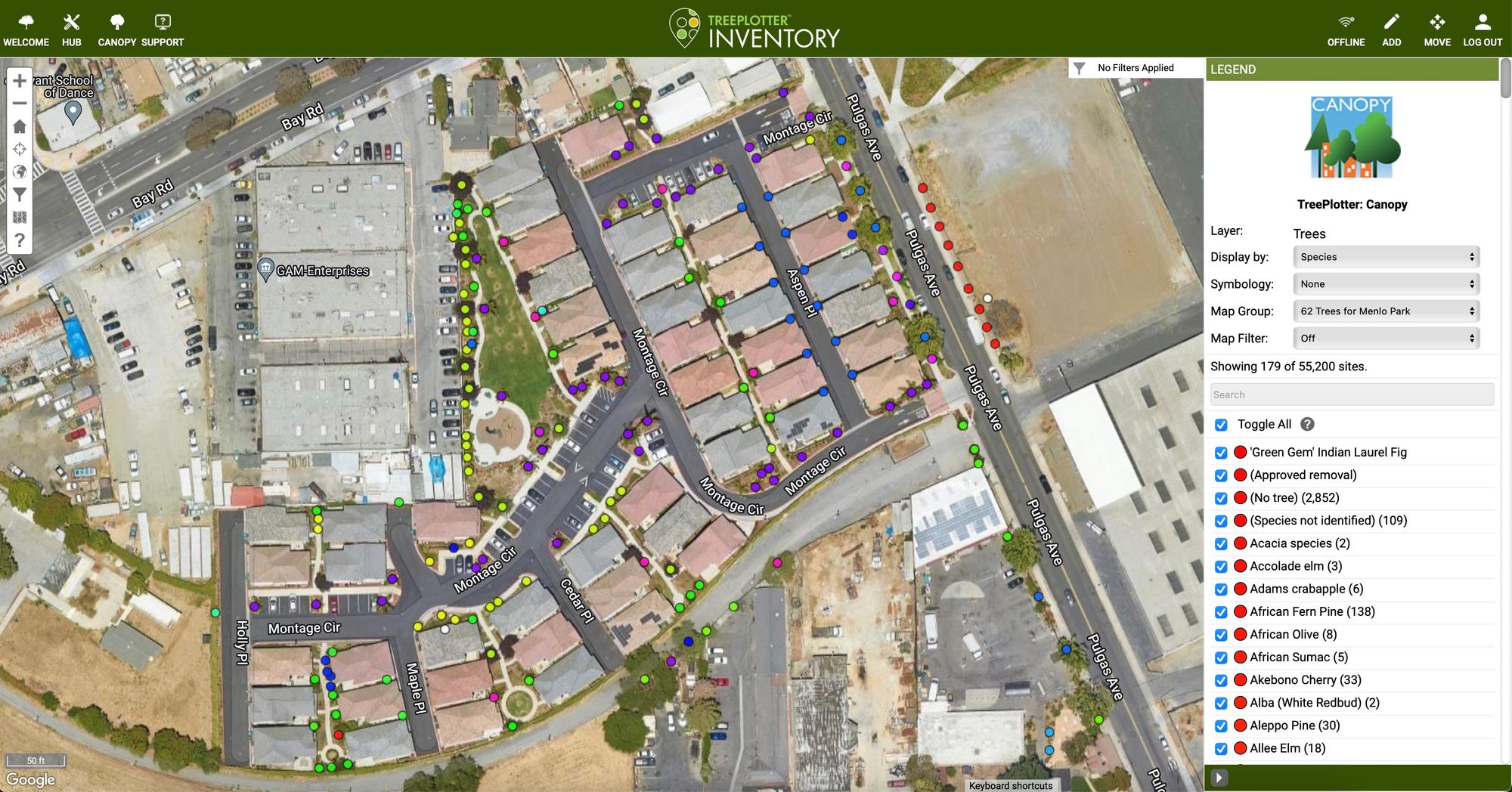 How to Identify and Add Trees into Canopy's TreePlotter Web Software